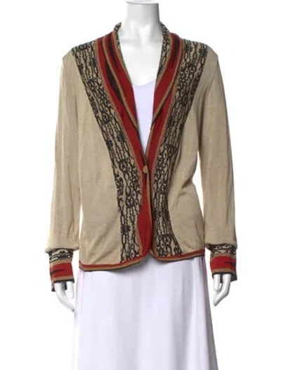 Pre-owned Etro Silk Patterned Sweater In Neutrals