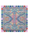 Etro Silk Pocket Square In Blue