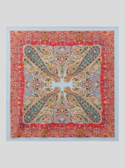 Etro Paisley-print Silk Pocket Square Scarf In Multi