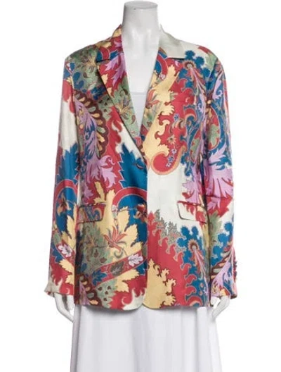 Pre-owned Etro Silk Printed Blazer