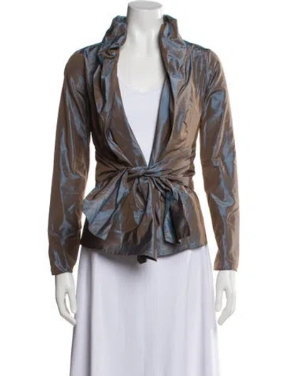 Pre-owned Etro Silk Printed Blazer In Multi