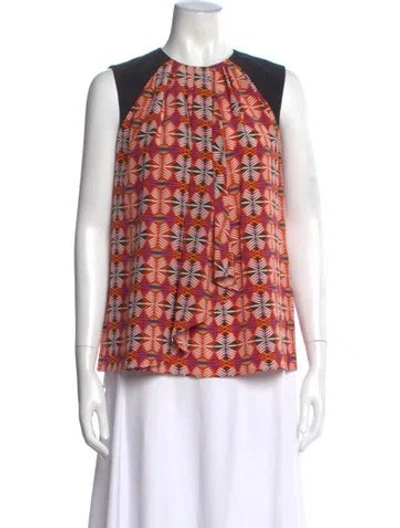 Pre-owned Etro Silk Printed Blouse In Neutral