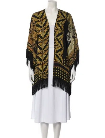 Pre-owned Etro Silk Printed Jacket In Black