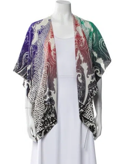 Pre-owned Etro Silk Printed Jacket In Neutral