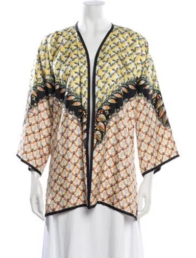 Pre-owned Etro Silk Printed Pajamas In Multi