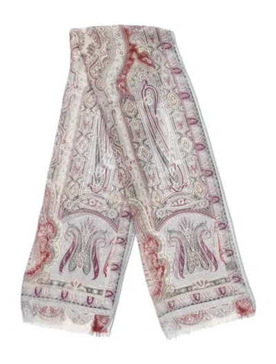 Pre-owned Etro Silk Printed Scarf In Multi