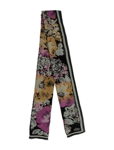 Pre-owned Etro Silk Printed Scarf In Multi