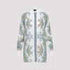 Etro Paisley Print Button-up Silk Shirt In Grey