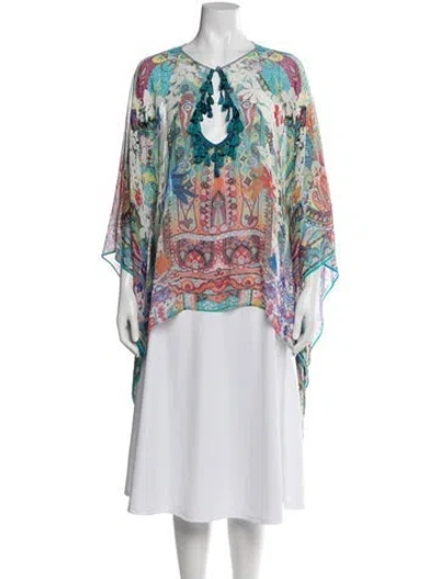 Pre-owned Etro Silk Printed Sweater In Multi