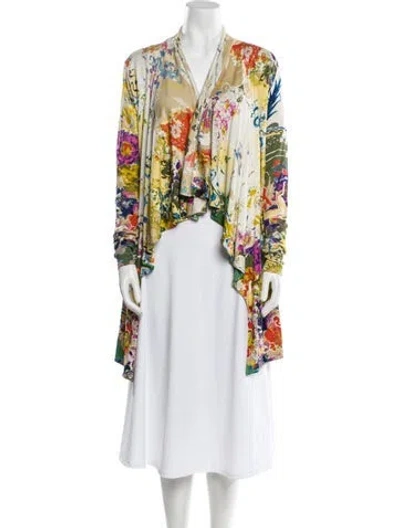 Pre-owned Etro Silk Printed Sweater In Neutral