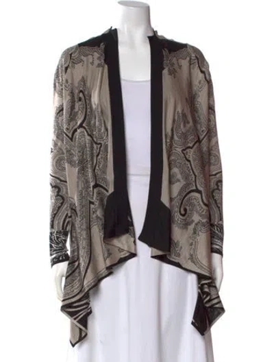 Pre-owned Etro Silk Printed Sweater In Neutral
