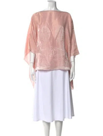 Pre-owned Etro Silk Printed Sweater In Pink