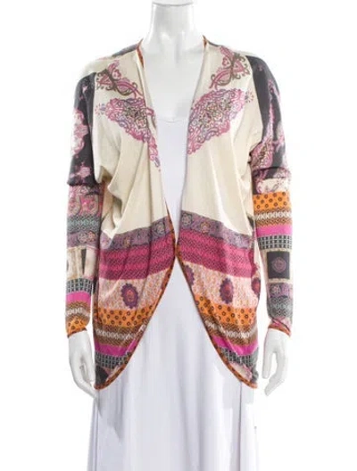 Pre-owned Etro Silk Printed Sweater In Purple