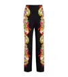 Etro Silk Straight-leg Trousers
