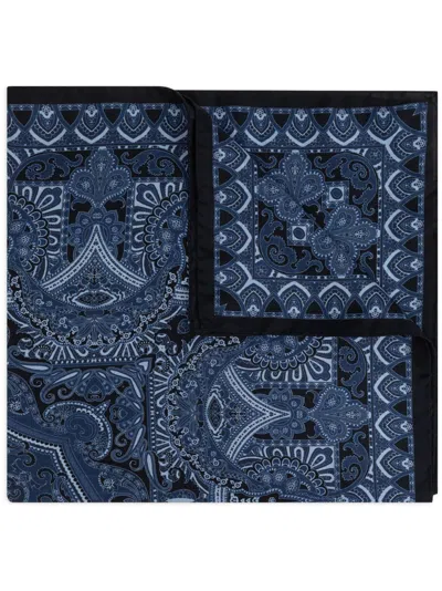 Etro Silk Scarf In Blue