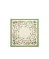 Etro Silk Scarf With Circular Floral Motif In Neutral