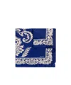 Etro Silk Scarf With Floral Print In Blue