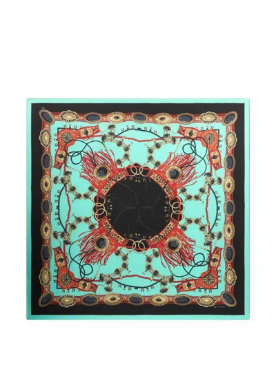 Etro Silk Scarf With Jewel Motif In Multi