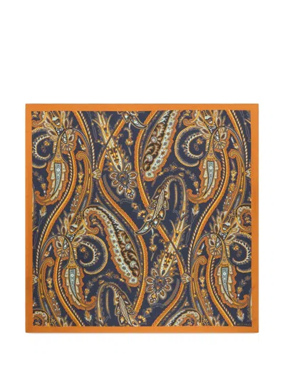 Etro Silk Scarf With Paisley Motif In Multi