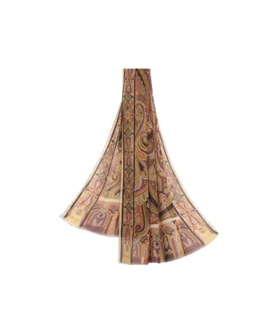 Etro Silk Scarf With Placed Print