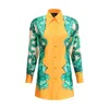 Etro Women's Floral Print Shirt With Knotted Detail | Size 42 | Wria005699sp1e7 In Yellow