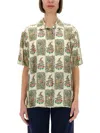 Etro Silk Shirt With Floral Print In Multicolour