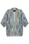 Etro Paisley Print Casual Kimono Top In Multicolour