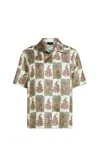 Etro Silk Shirt With Floral Print In Red