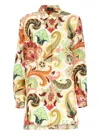 Etro Women Silk Paisley Shirt In White