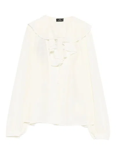 Etro Silk Shirt In White