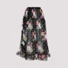 Etro Silk Skirt With Floral And Polka Dot Accents