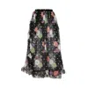Etro Silk Skirt With Floral And Polka Dot Accents