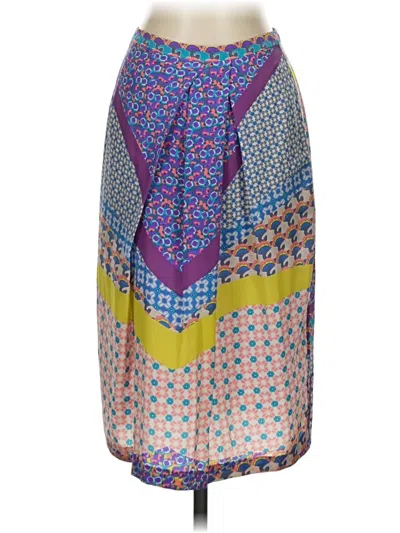 Pre-owned Etro Silk Skirt In Purple