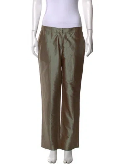Pre-owned Etro Silk Straight Leg Pants
