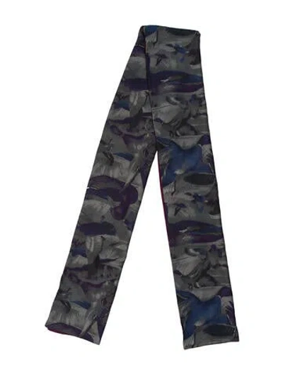 Pre-owned Etro Silk Striped Scarf In Blue