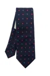 Etro Pegaso-embroidered Tie In Blue