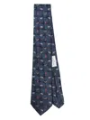 Etro Patterned Tie In Blue