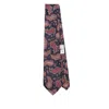 Etro , Paisley Silk Jacquard Tie, Man, Blue In Brown