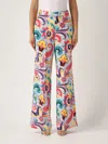 Etro Paisley-printed Flared Pants In Multicolor In Multicolor