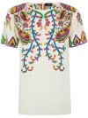Etro Printed Classic T-shirt In White