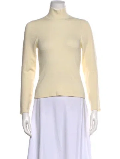 Pre-owned Etro Silk Turtleneck Sweater In Neutral