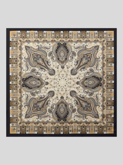 Etro , Tuch Aus Seidentwill Mit Paisley-motiv, Damen, Schwarz