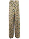 Etro Multicolor All Over Print Pants In Multi