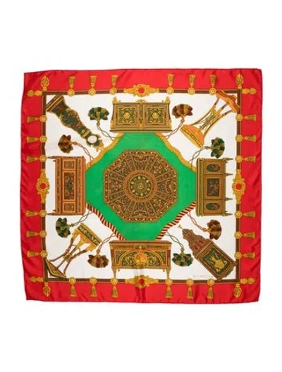 Pre-owned Etro Silk Vintage Scarf In Red