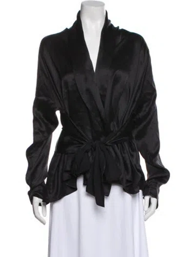 Pre-owned Etro Silk V-neck Blouse In Multi