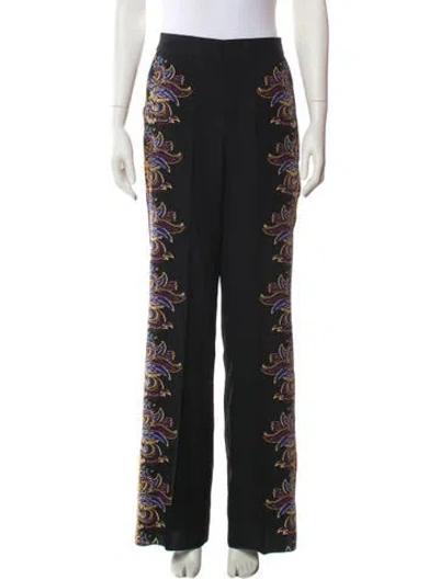 Pre-owned Etro Silk Wide Leg Pants W/ Tags In Black