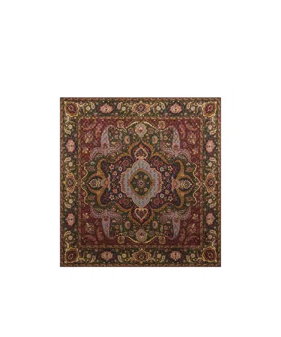 Etro Silk-blend Jacquard Scarf With Houndstooth Motif And Print In Green