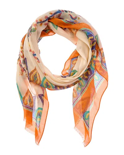 Etro Silk-blend Scarf In Multi