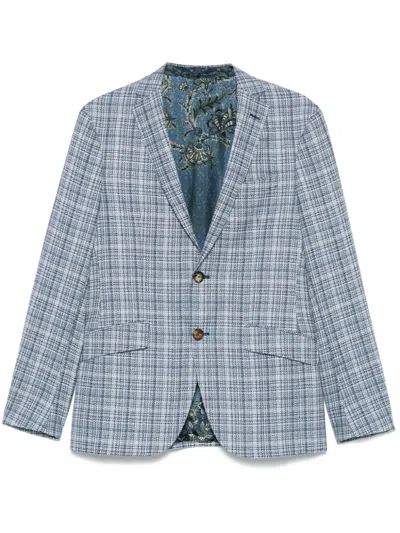 Etro Single-breasted Blazer In Blue