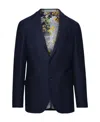 Etro Cotton Blazer Buttoned Cuffs In Black